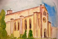 Acquerelli delle chiese San-Nicolo-Treviso
