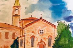 Acquerelli delle chiese Chiesa di San Liberale a Porta Altinia - Collegio dei Sacerdoti Oblati